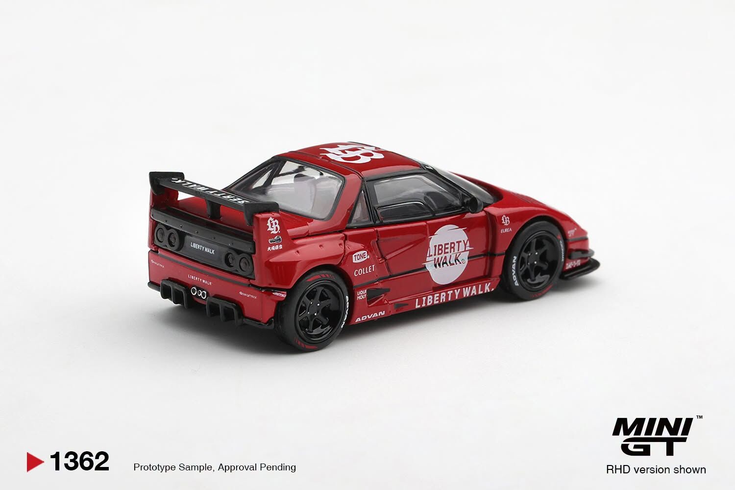 [預訂] Mini GT #1362 萬事得Mazda AZ-1 Liberty Walk LB40 LB-Hinomaru 紅色 右軚