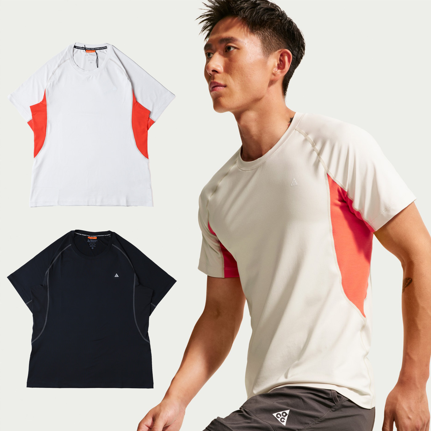 男款 NIKE ACG DRI-FIT 黑色 杏色 彈性 合身 乾爽 運動 短袖 短T【IO1453】NKTF