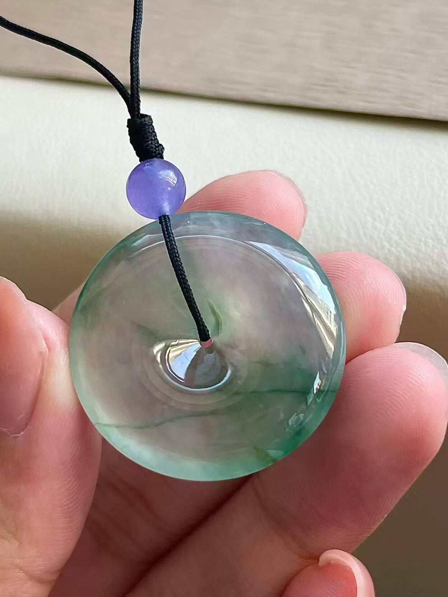 翡翠平安扣 (28.6mm直徑),天然翡翠A玉, 緬甸玉, Jade, Jadeite