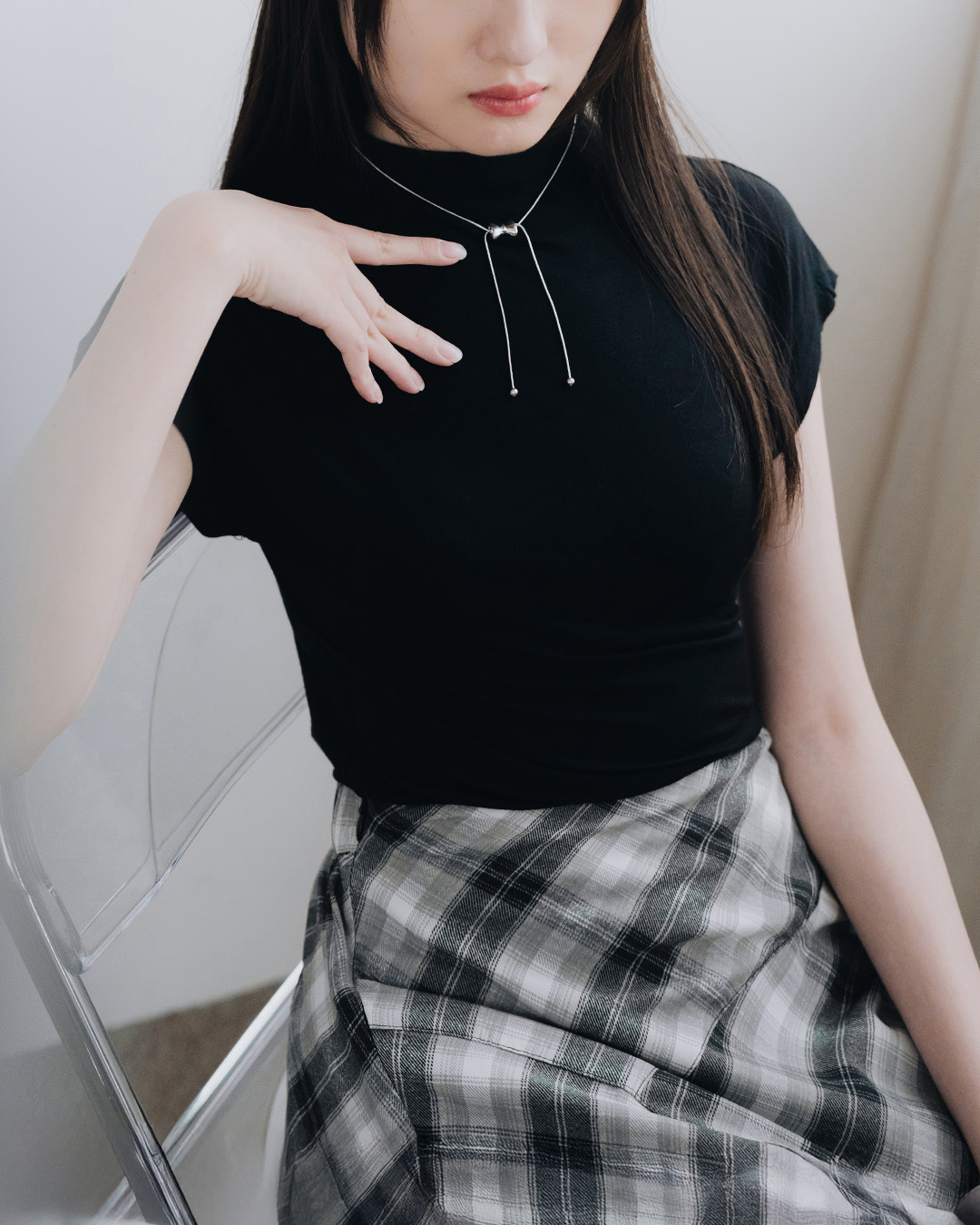 3D Metal Bow Adjustable Necklace【07040397】in stock+pre-order