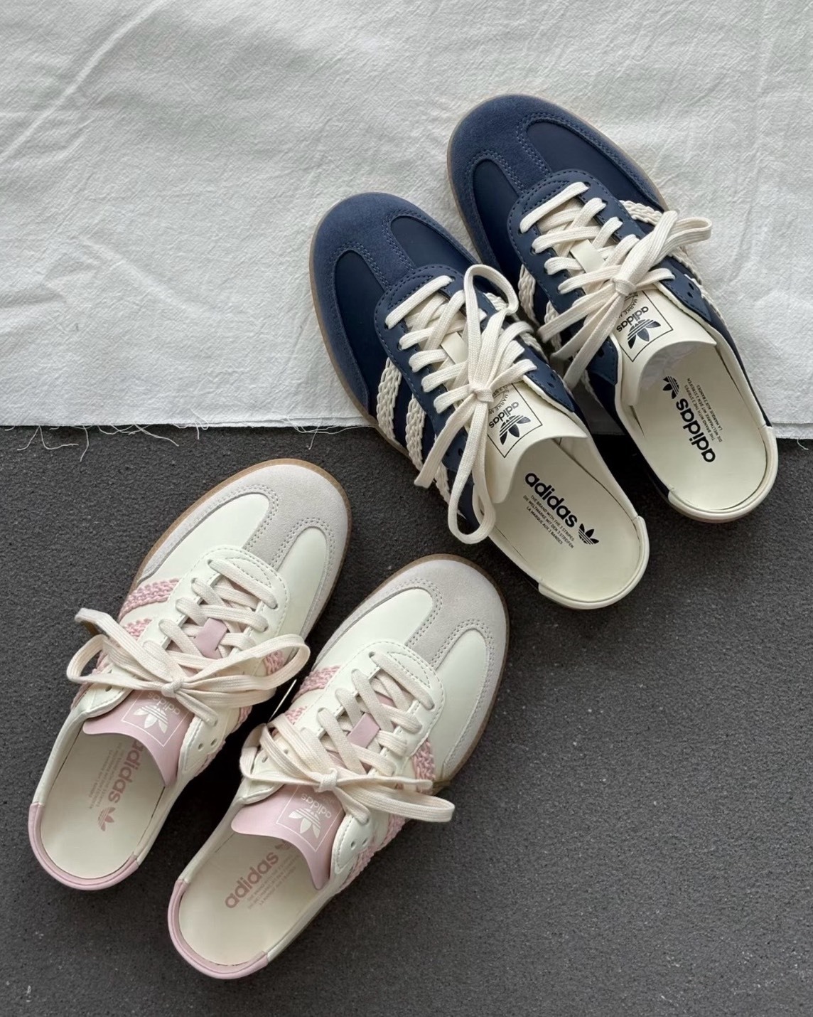 Adidas Samba OG Mule 編織 焦糖底 穆勒鞋 懶人鞋 兩色