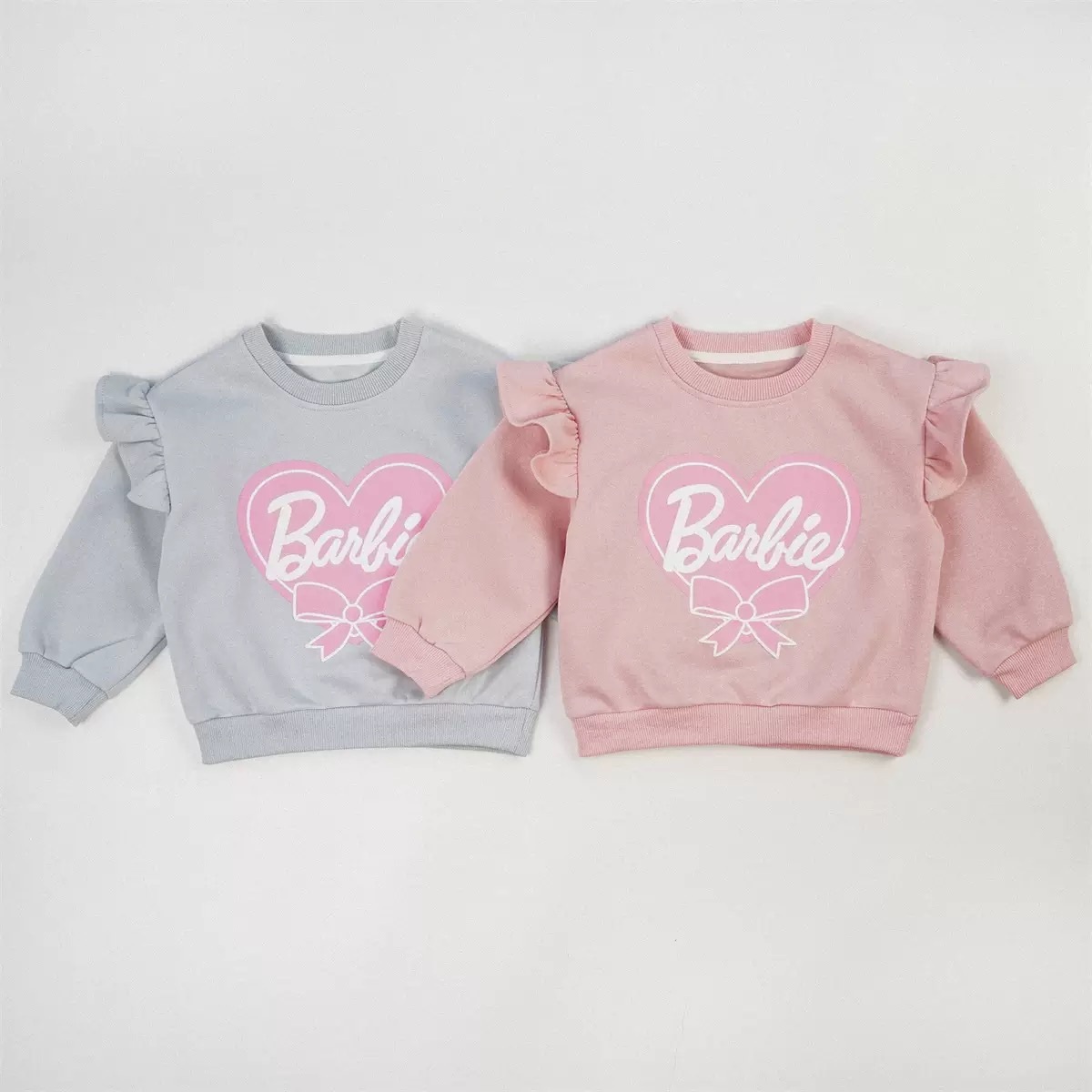 兩色barbie飛袖上衣