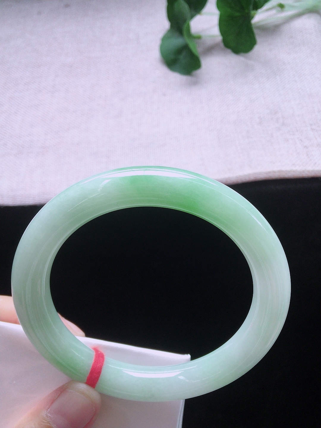 冰飄綠圓條翡翠手鐲,天然翡翠A玉, 緬甸玉, Jade, Jadeite