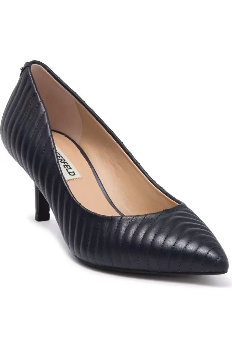 【預購】KARL LAGERFELD PARIS H080506 Rosette 女裝高跟鞋 (黑色)