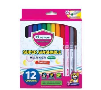 Master Art Super Washable Marker Classic 12/24 Colours