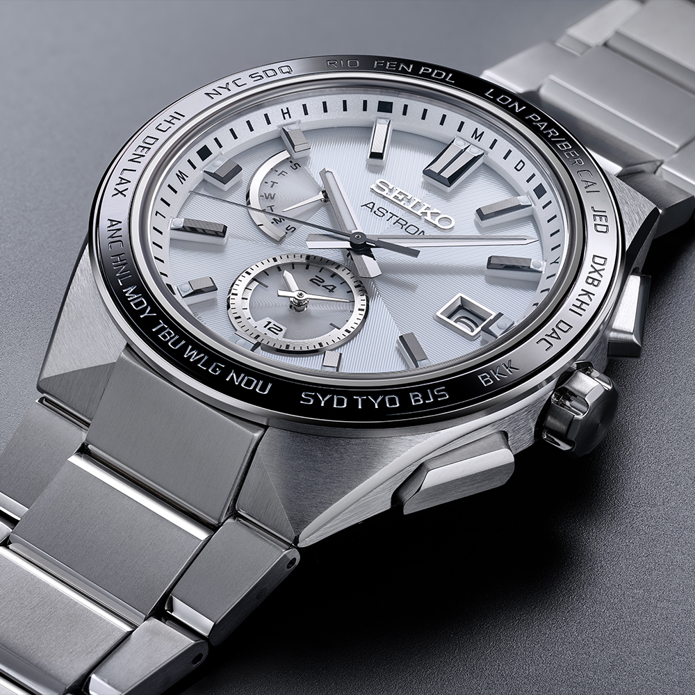 Seiko 精工 Astron Solar Radio Pure Titanium Men's Watch SBXY049 銀色錶盤鈦金屬太陽能電波男士腕錶 日本製造