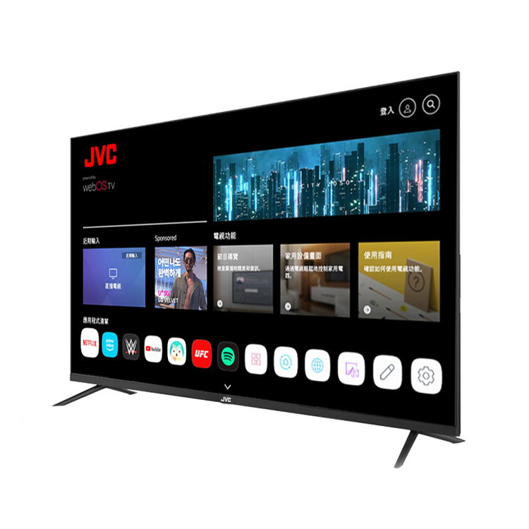 JVC 75吋 AirPlay2 4K HDR 飛輪體感連網液晶顯示器(75TG)
