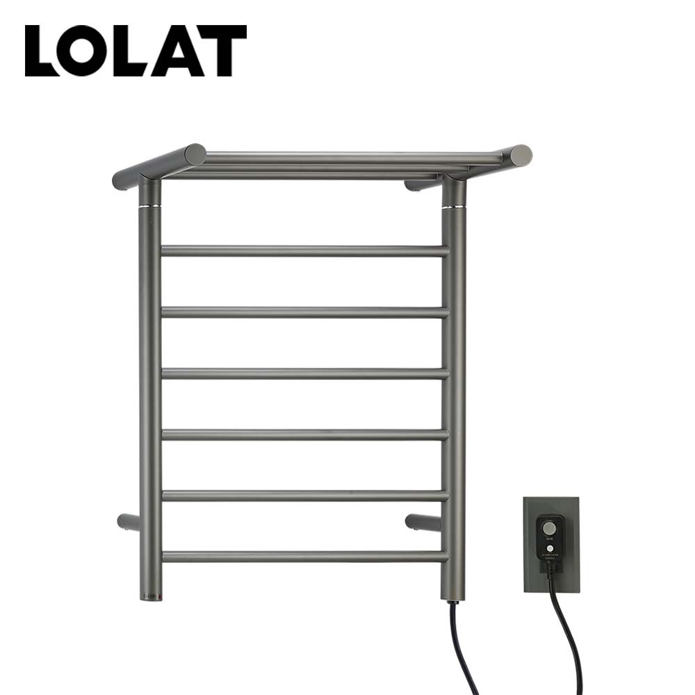 LOLAT不鏽鋼304電熱毛巾架-圓六桿A4332A-ZZH