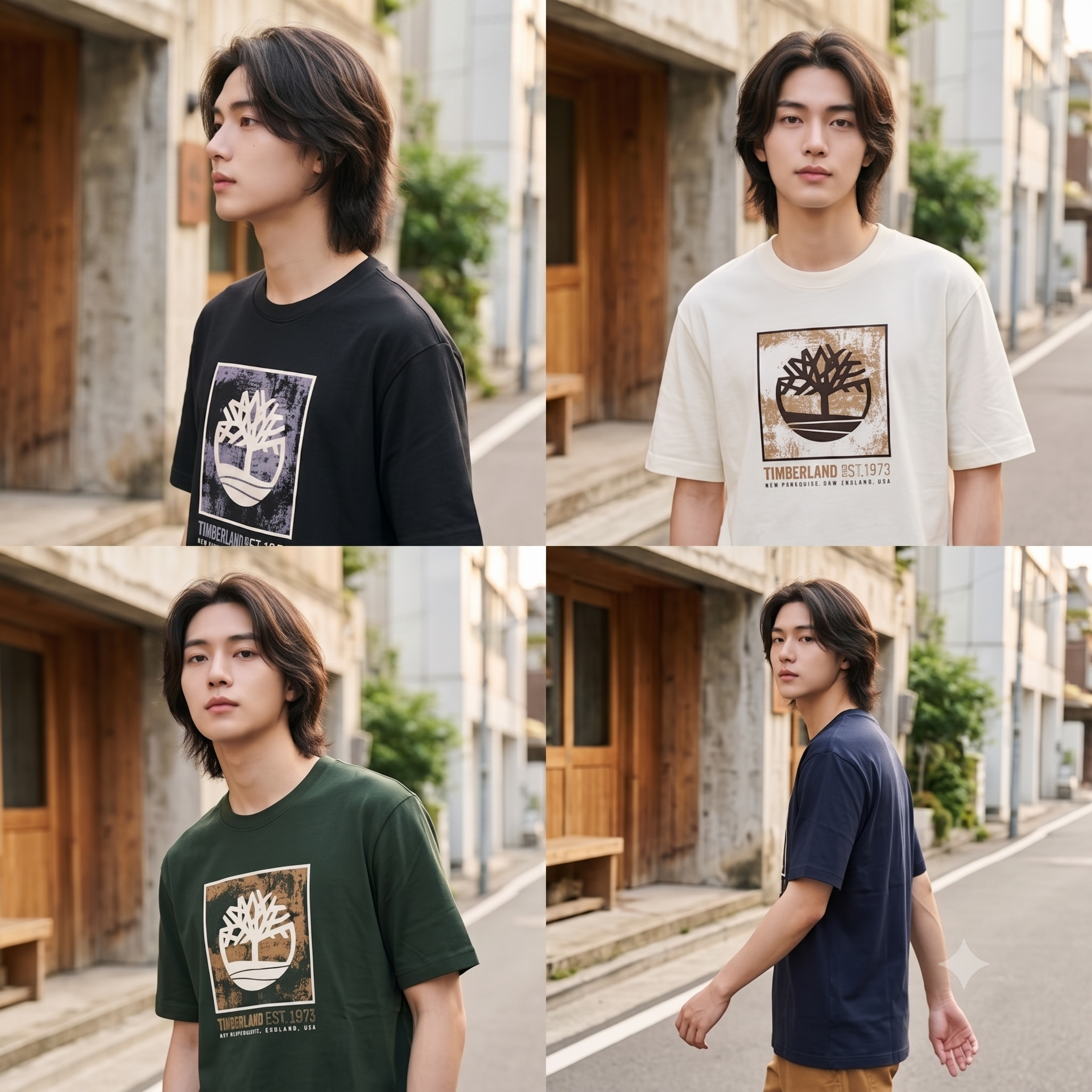 Timberland 大人 造型BOX圖案 短TEE (5色)