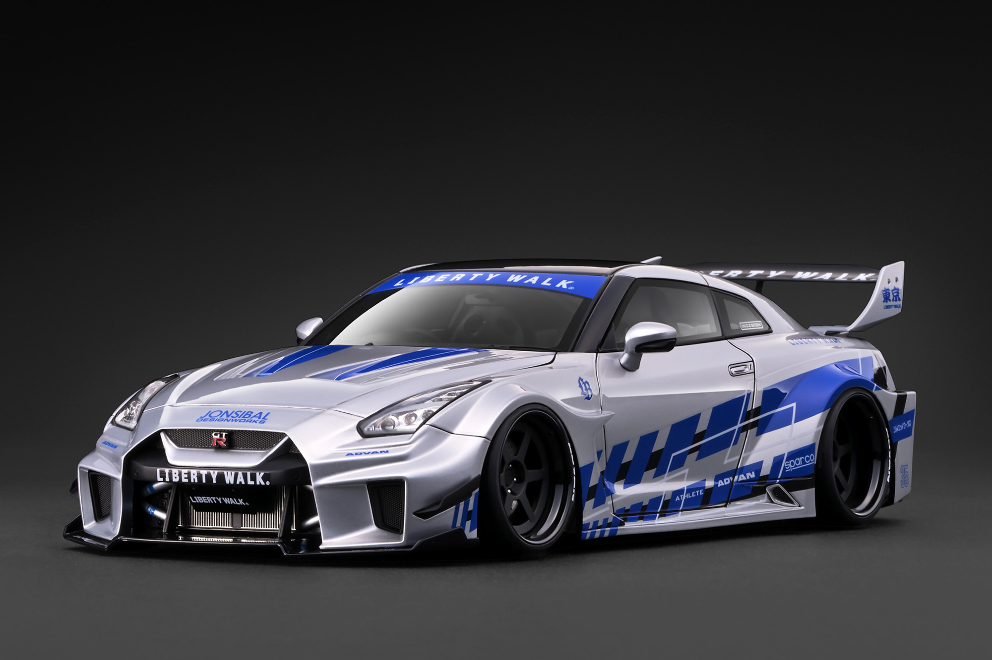 預訂 (訂金$300) (預訂價$2322):1/18 IG LB-Silhouette WORKS GT Nissan 35GT-RR Silver (IG4141)