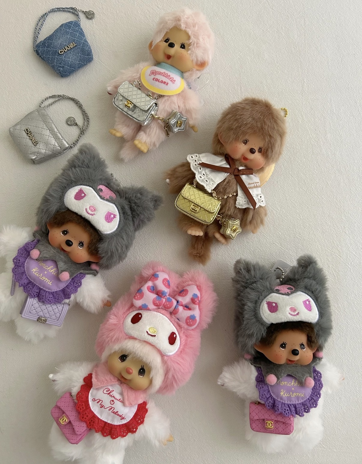 〈 萌度超標🍼〉Monchhichi x Sanrio 蒙奇奇三麗鷗聯名款 酷洛米 美樂蒂