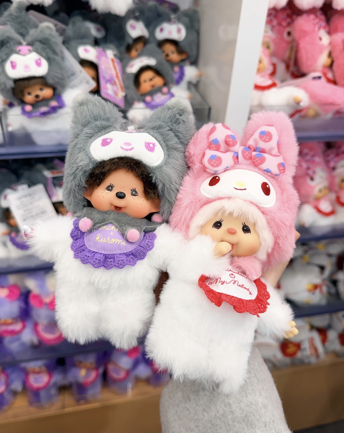 〈 萌度超標🍼〉Monchhichi x Sanrio 蒙奇奇三麗鷗聯名款 酷洛米 美樂蒂