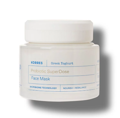 UV06 KORRES  乳酪益菌即效舒緩面膜 100ml  KORRES Greek Yoghurt Probiotic SuperDose Face Mask 100ml **到期日:約2027/06