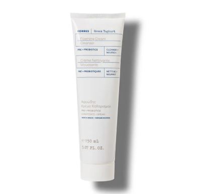 UV07 KORRES  乳酪益菌潔面乳 150ml KORRES Greek Yoghurt Foaming Cream Cleanser 150ml **到期日:約2027/09