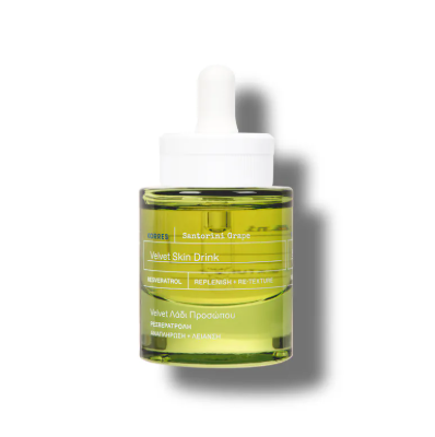 UV09 KORRES  聖托里尼葡萄絲絨精華 30ml KORRES Santorini Grape Velvet Skin Drink 30ml **到期日:約2027/01