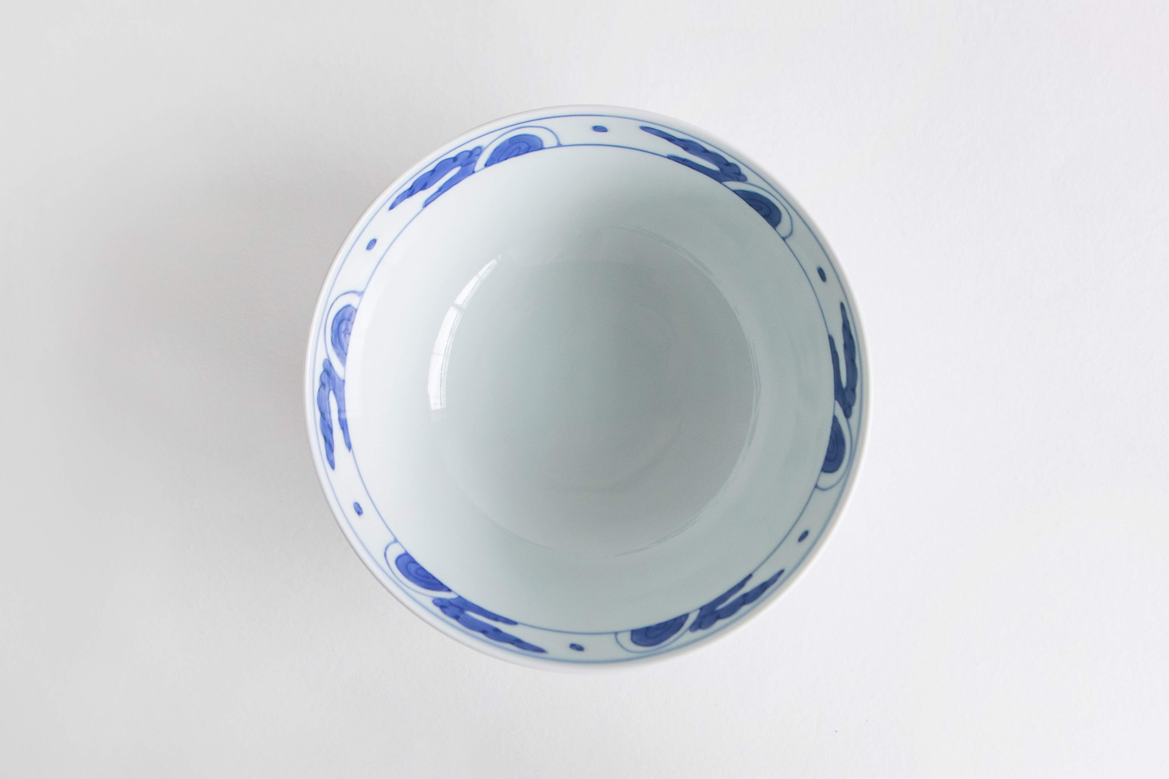 溪山窯 - 染錦雙海老 5.5寸段入丼碗
