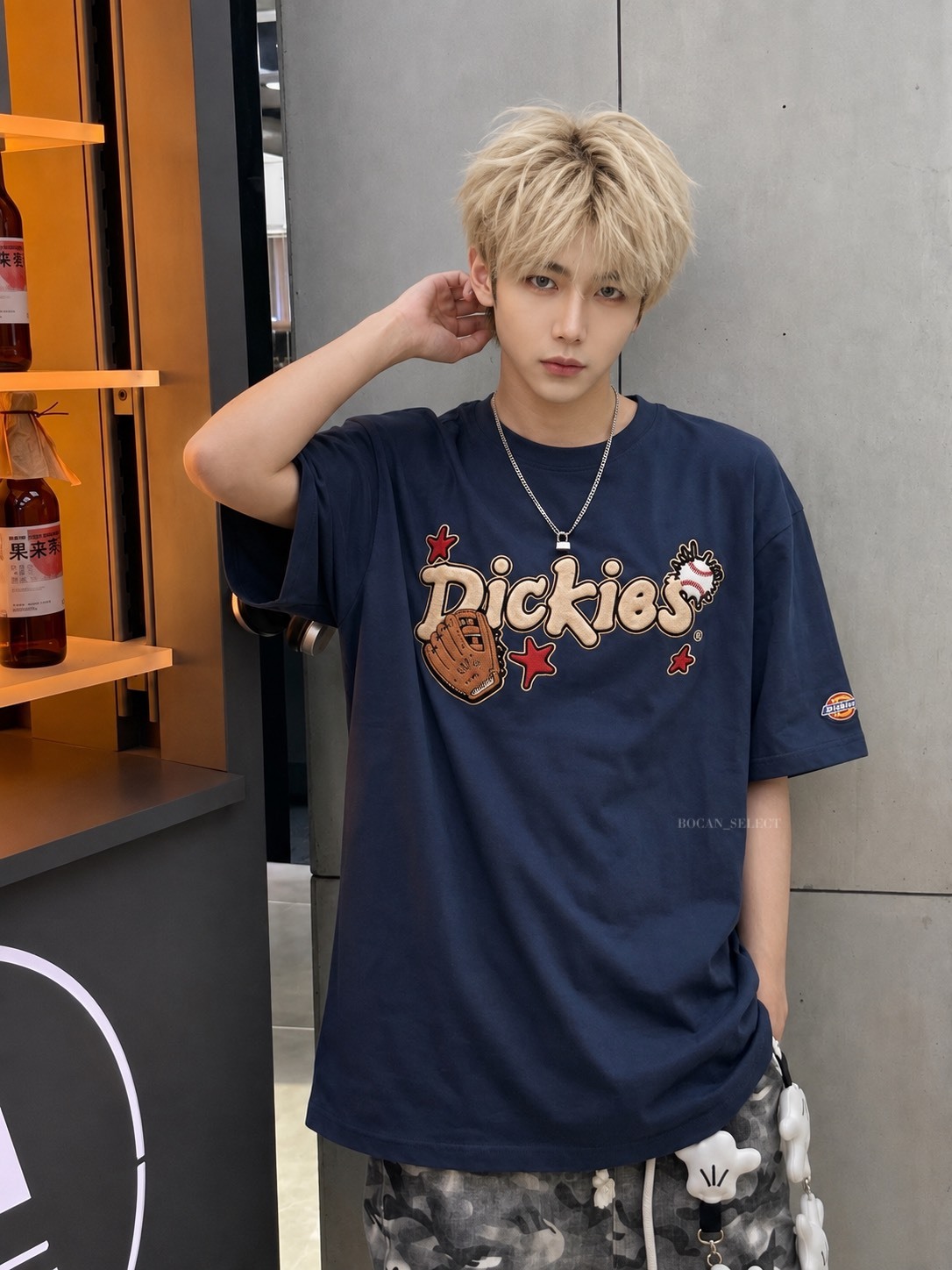 DICKIES 美式 植絨棒球 落肩 短袖 男女同款