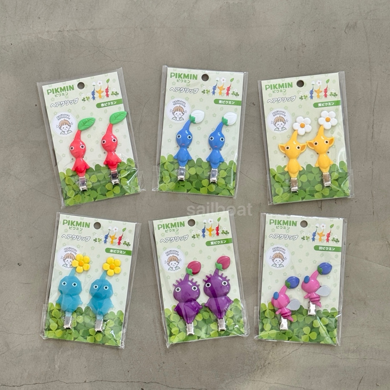 #現貨 🇯🇵日本 皮克敏 PIKMIN 髮夾 兩入組