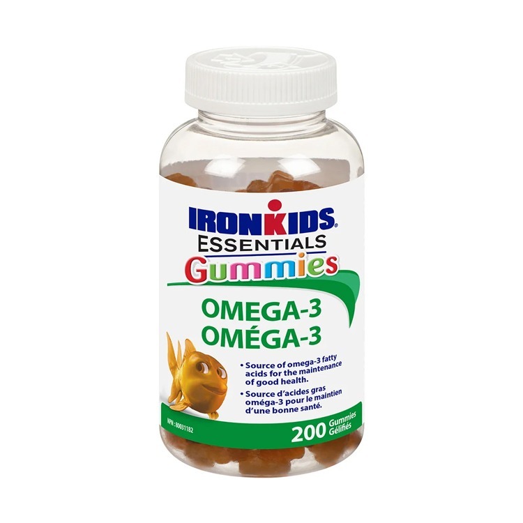 加拿大 IronKids 小鐵人Omega-3 兒童奧米加-3 , 200粒糖果  [有效日期：03/2028 ]