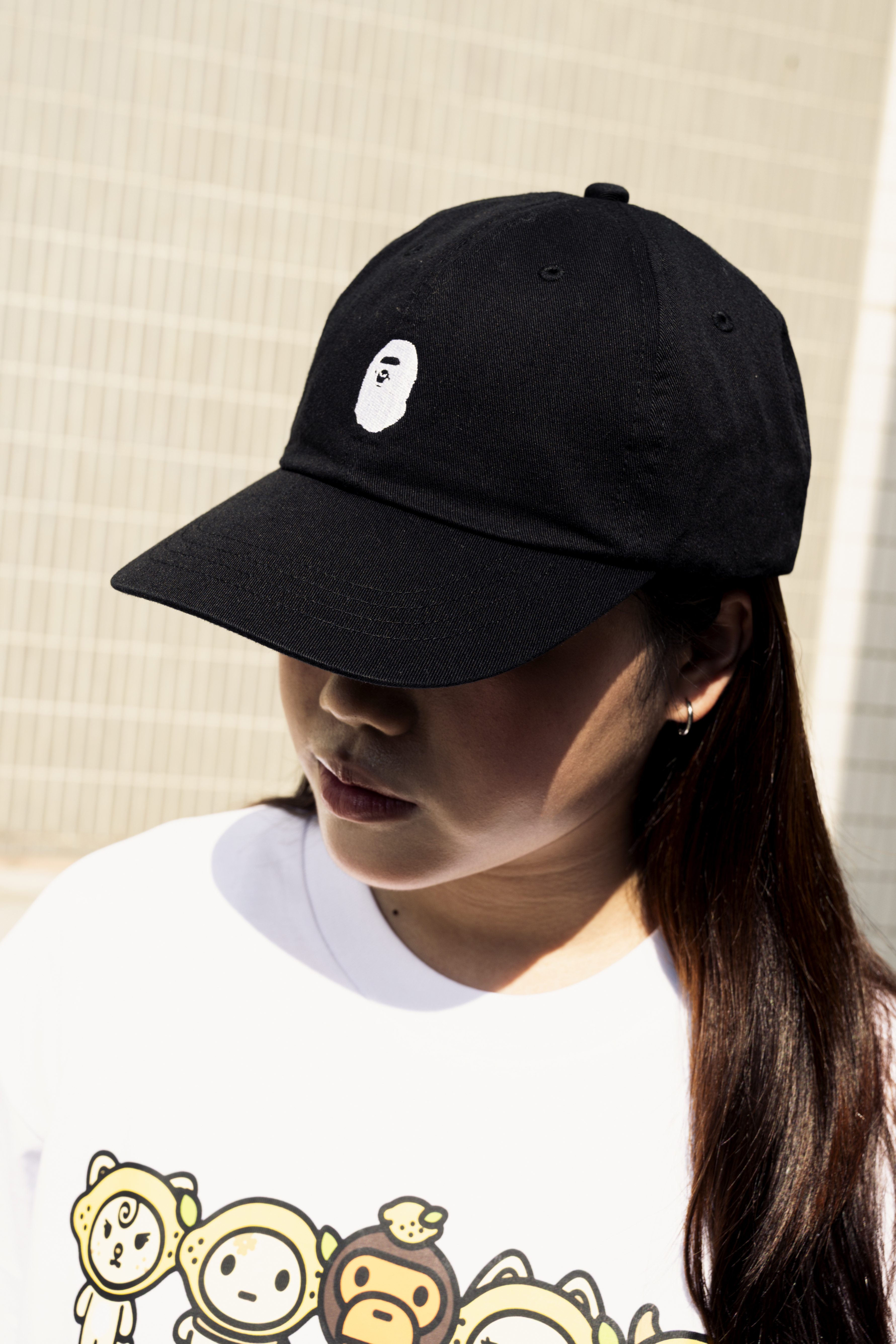 ☆ETW☆【EASY TO WEAR】BAPE APE HEAD ONE POINT PANEL CAP 猿人頭 老帽 經典 刺繡 棒球帽