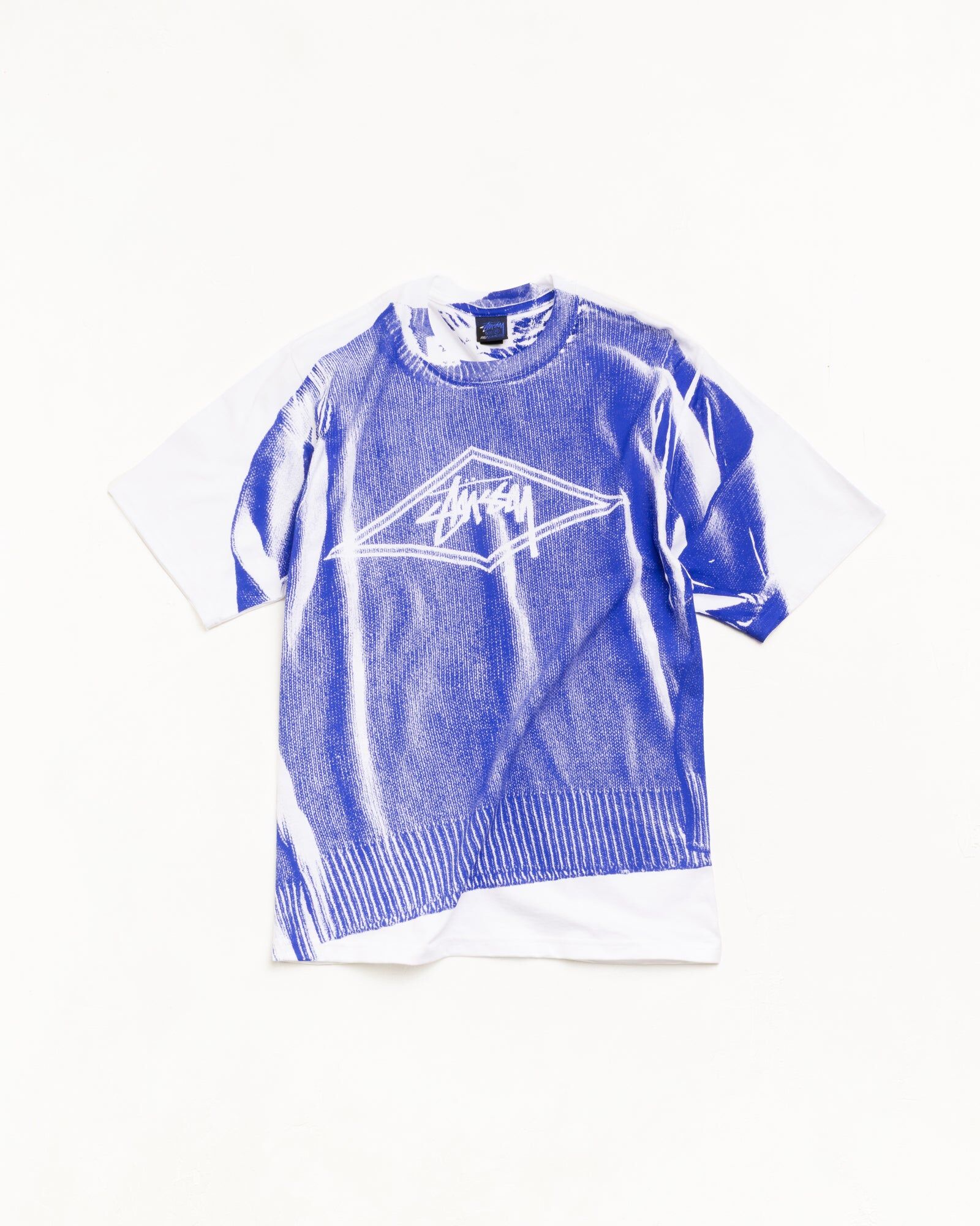 Stussy Sweater Tee - WHITE
