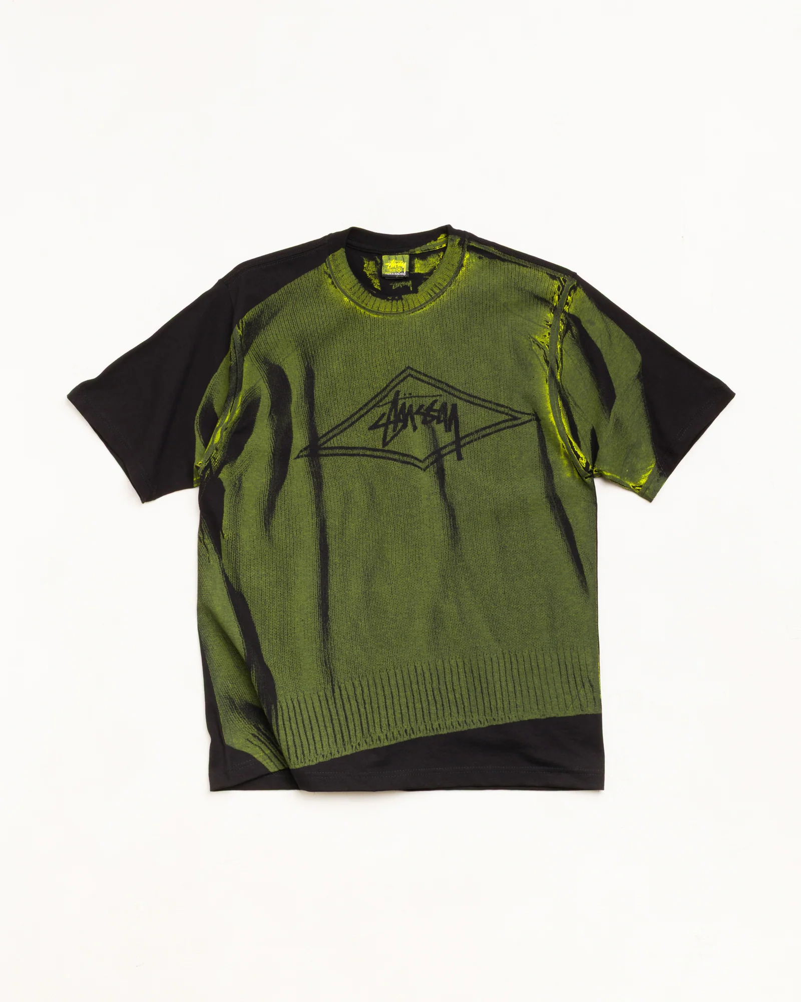 Stussy Sweater Tee - BLACK