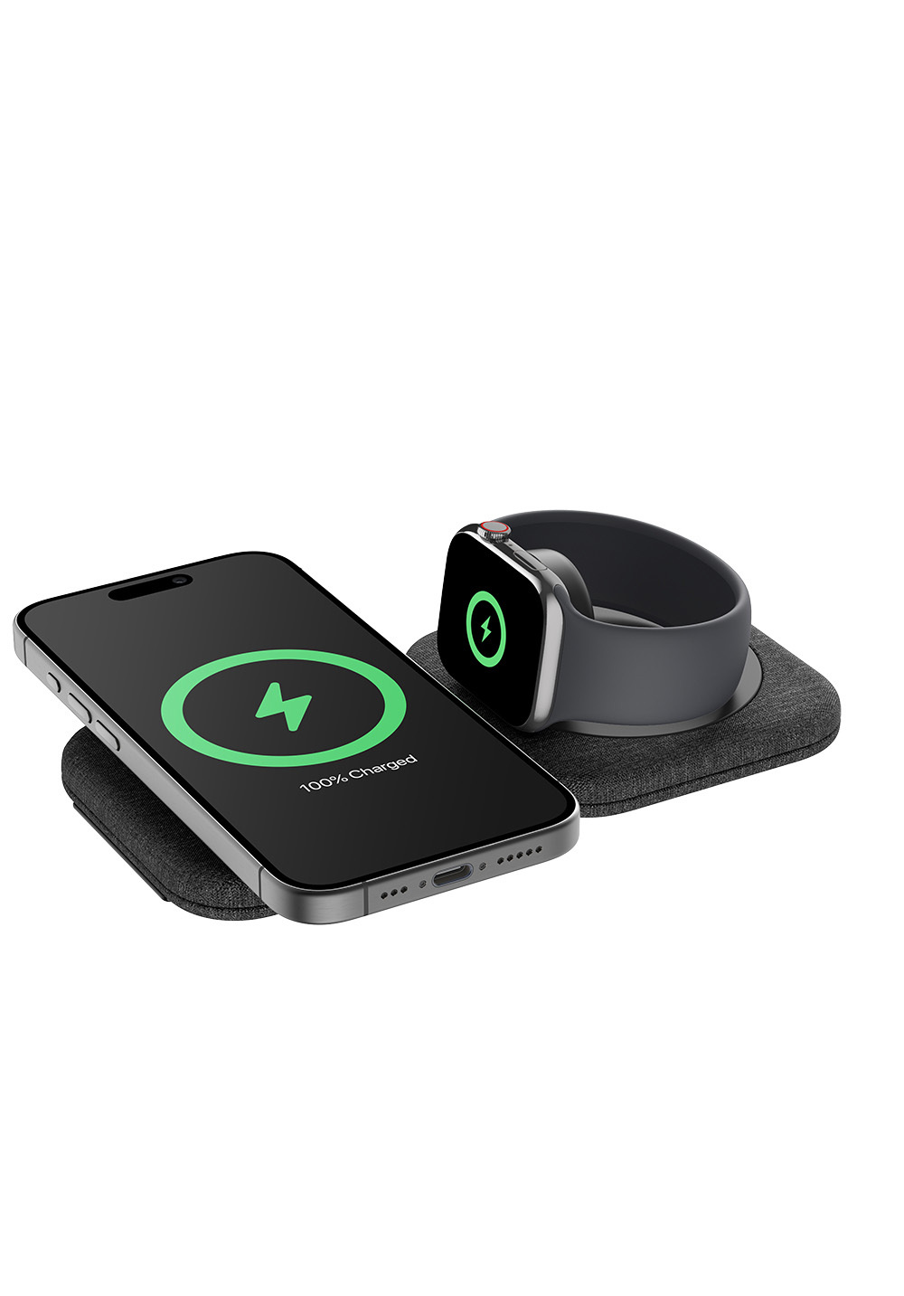 Belkin｜BoostCharge Pro Qi2 2 合 1 磁吸旅行充電板