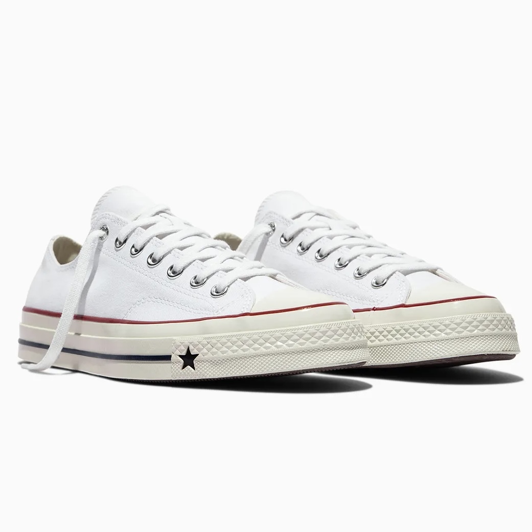 CONVERSE CHUCK 70 X 全白 奶油底 低筒 帆布鞋 匡威 KARINA代言 A24230C