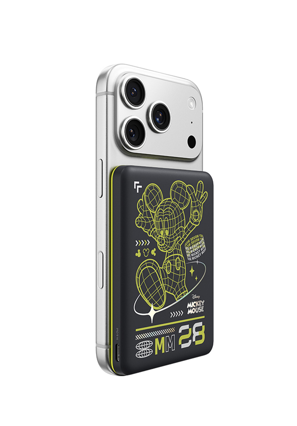 Belkin｜BoostCharge 纖薄磁吸式行動電源 5K -夜光米奇