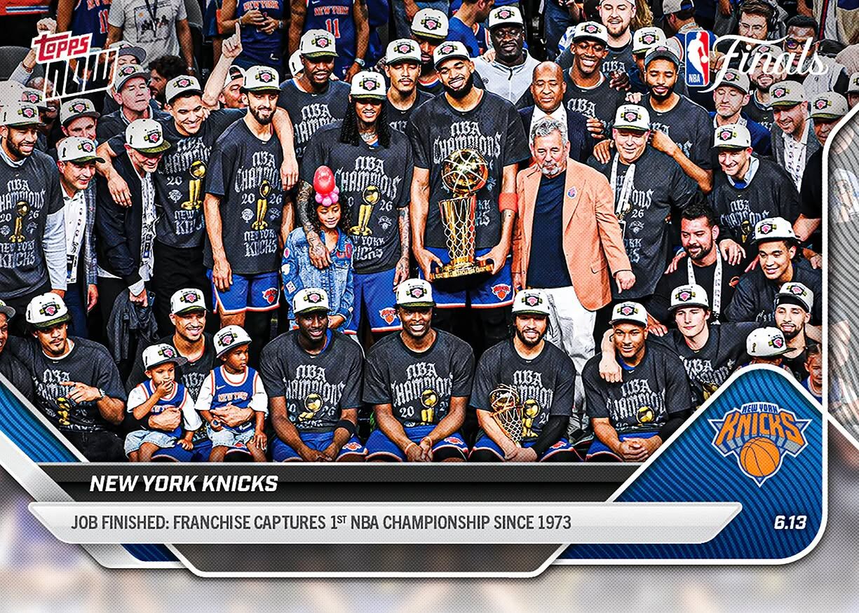 2025-26 Topps Now NBA #341 New York Knicks