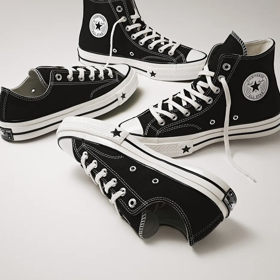 CONVERSE CHUCK 70 X 經典黑 奶油底 低筒 帆布鞋 KARINA代言 匡威 男女 A24228C