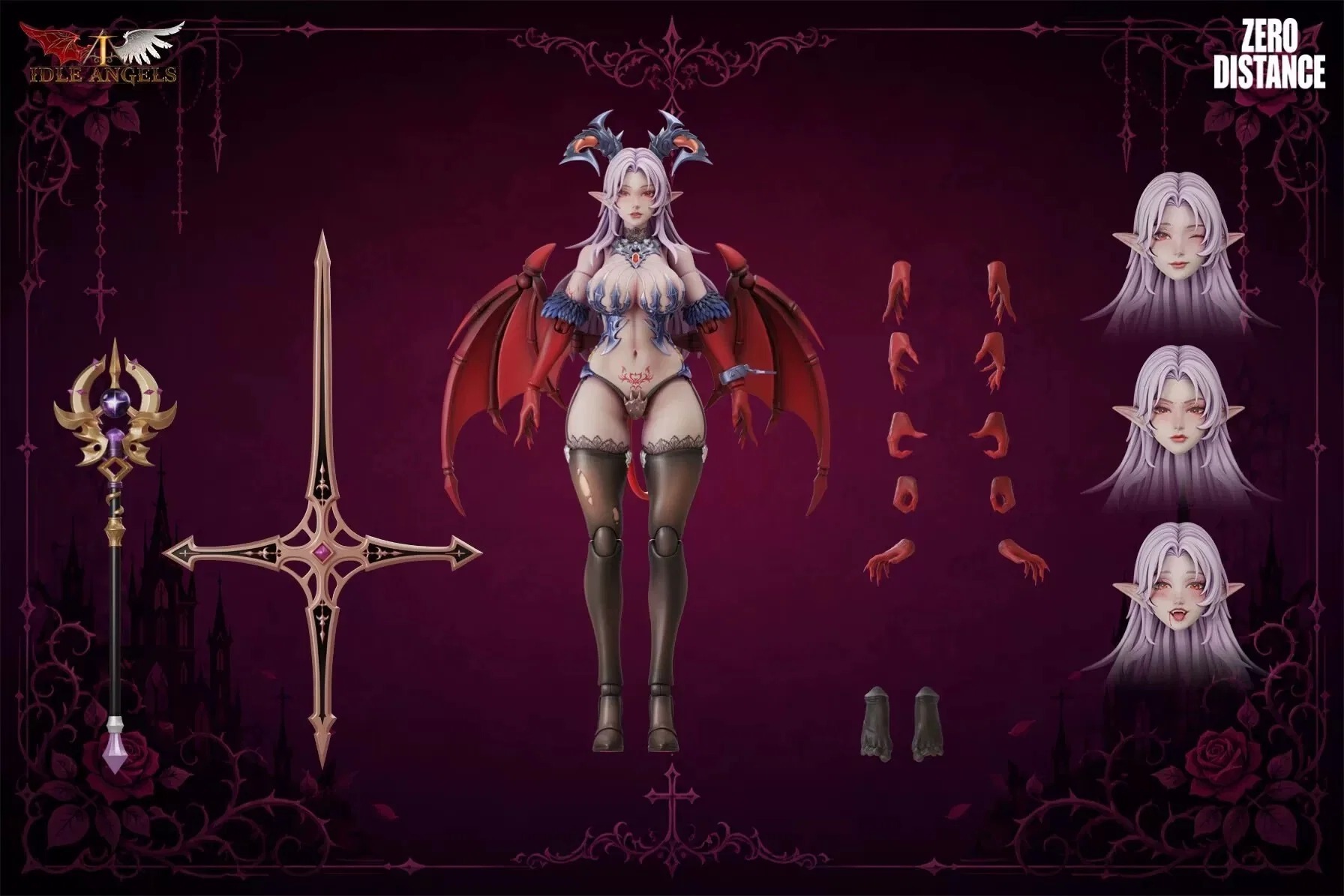 零距工作室&ldle Angels 1/12 墮天使路西法 可動手辦 白膚 (普通版/豪華版)