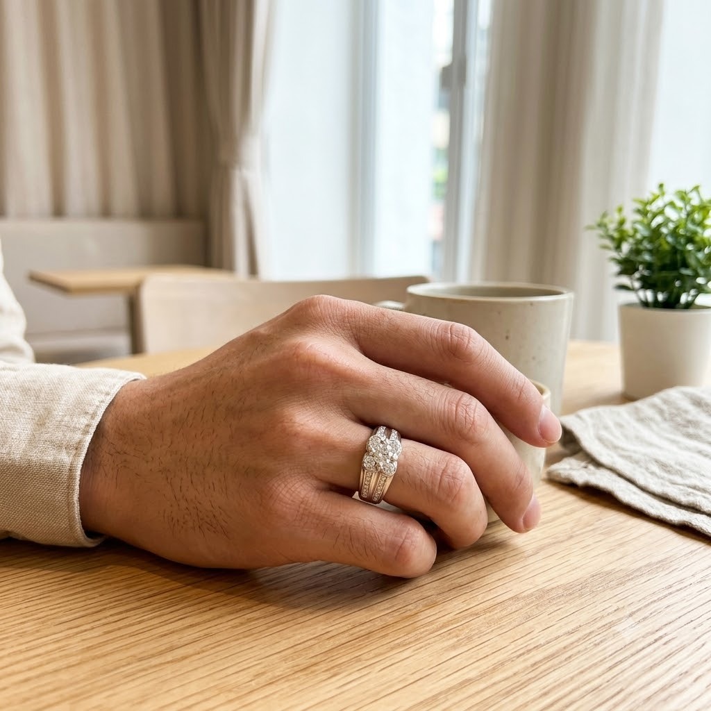 18K White Gold 0.63ct Diamond Ring