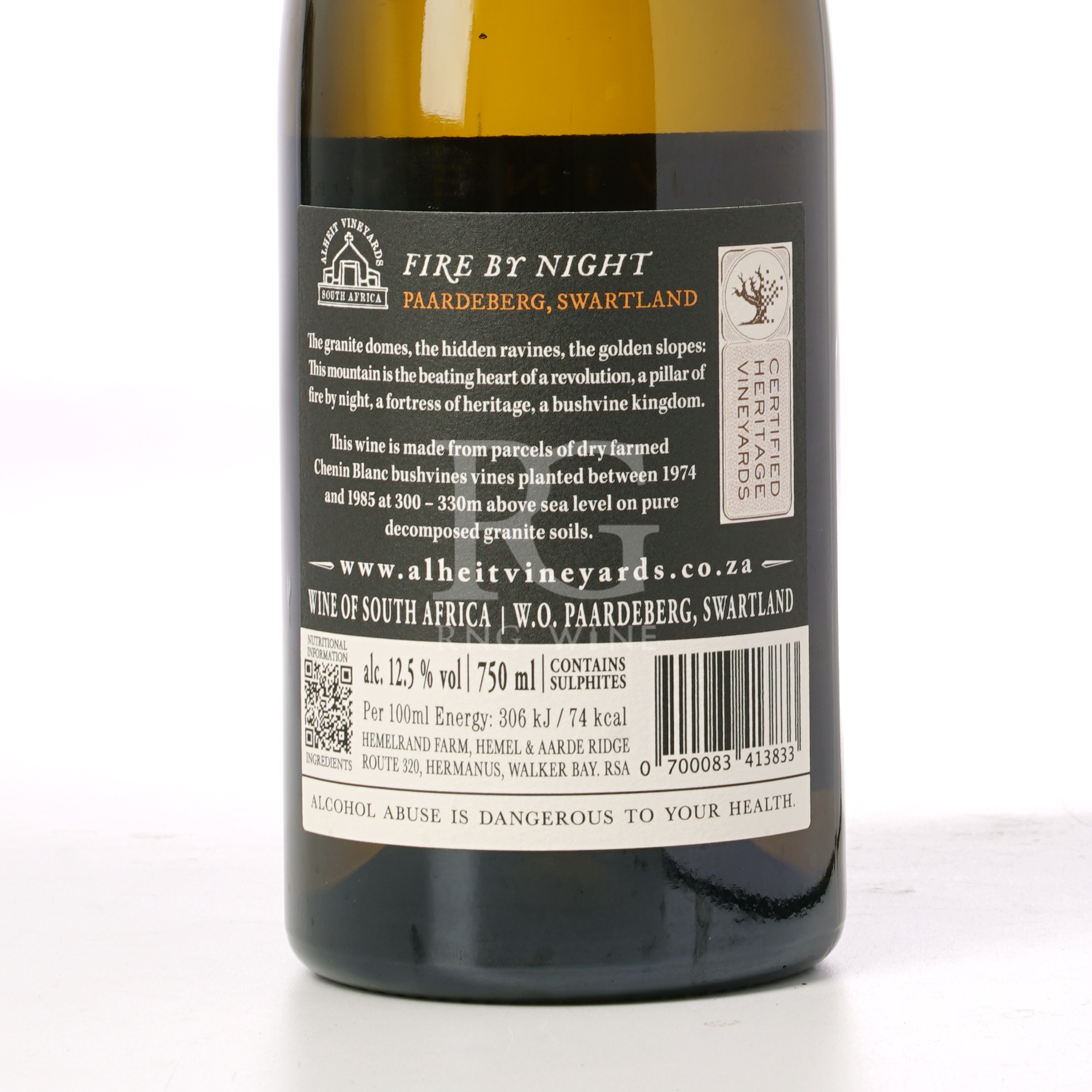 Alheit Vineyards Fire by Night Chenin Blanc 2023 (RP94)