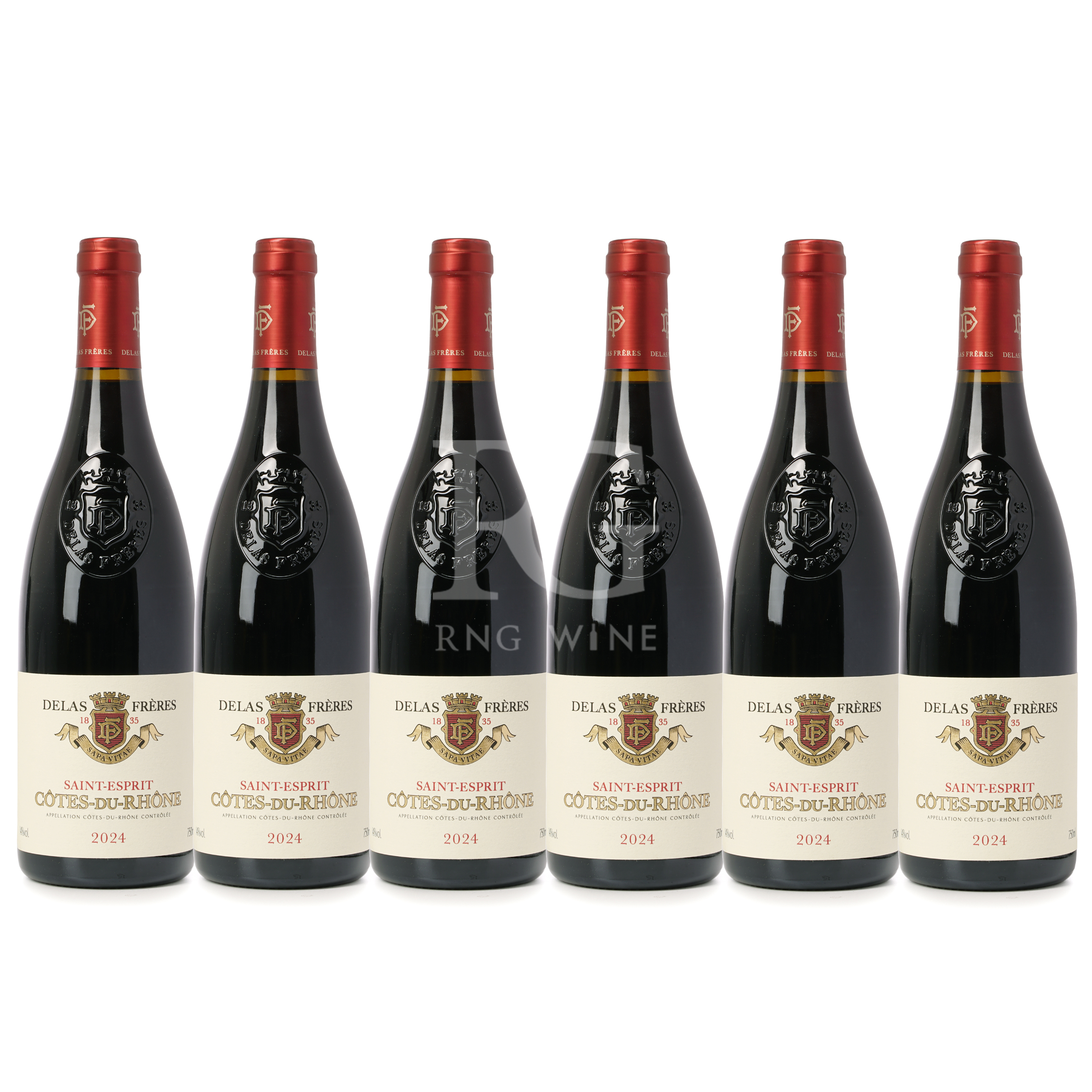 Delas Cotes du Rhone Saint Esprit Rouge 2024 - 6 Bottle Pack
