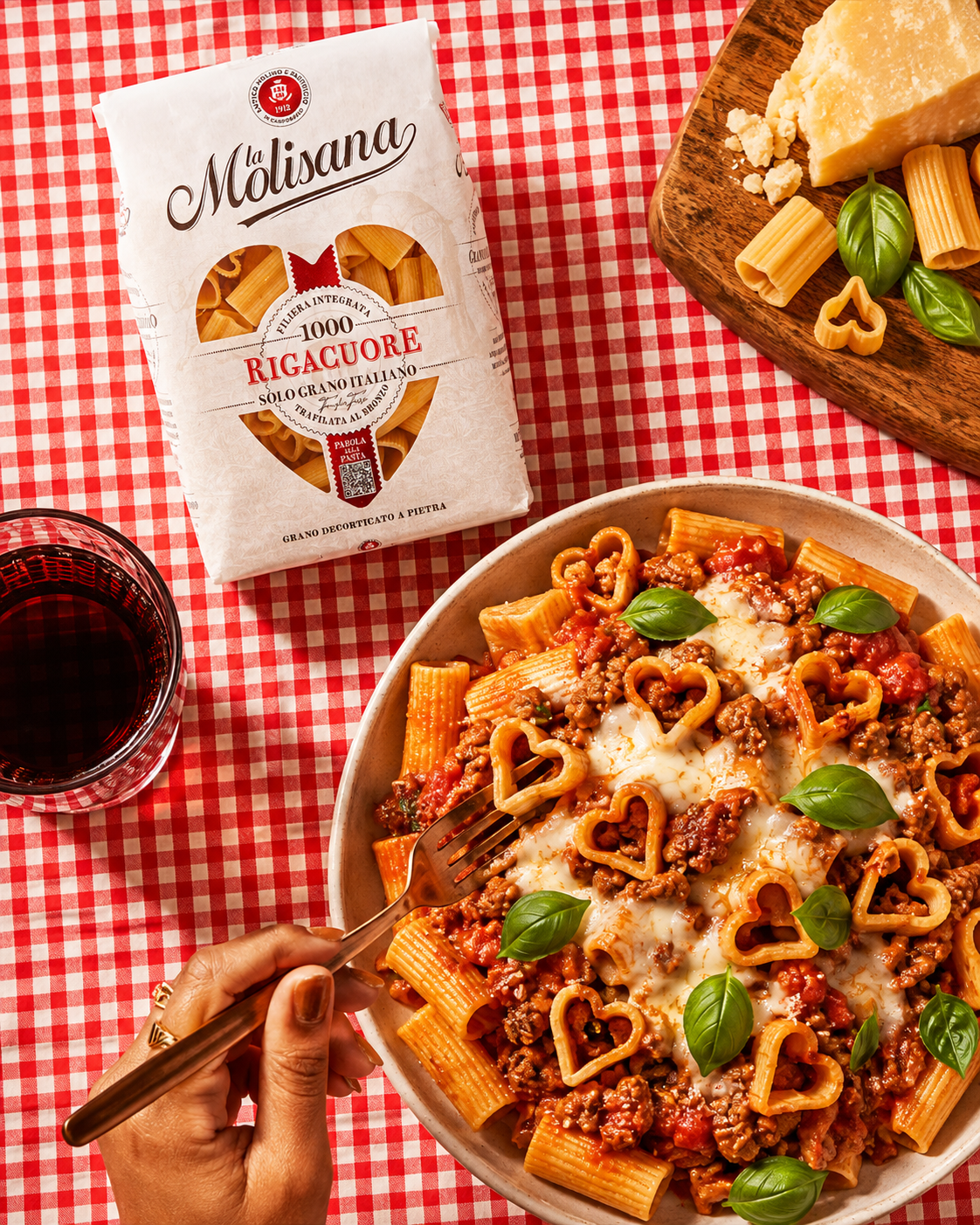 La Molisana Rigacuore (Heart Shaped) #No.1000 High Protein