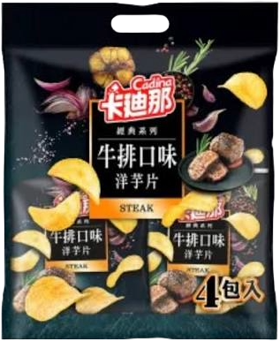 【卡迪那】卡迪那洋芋片牛排口味量販袋