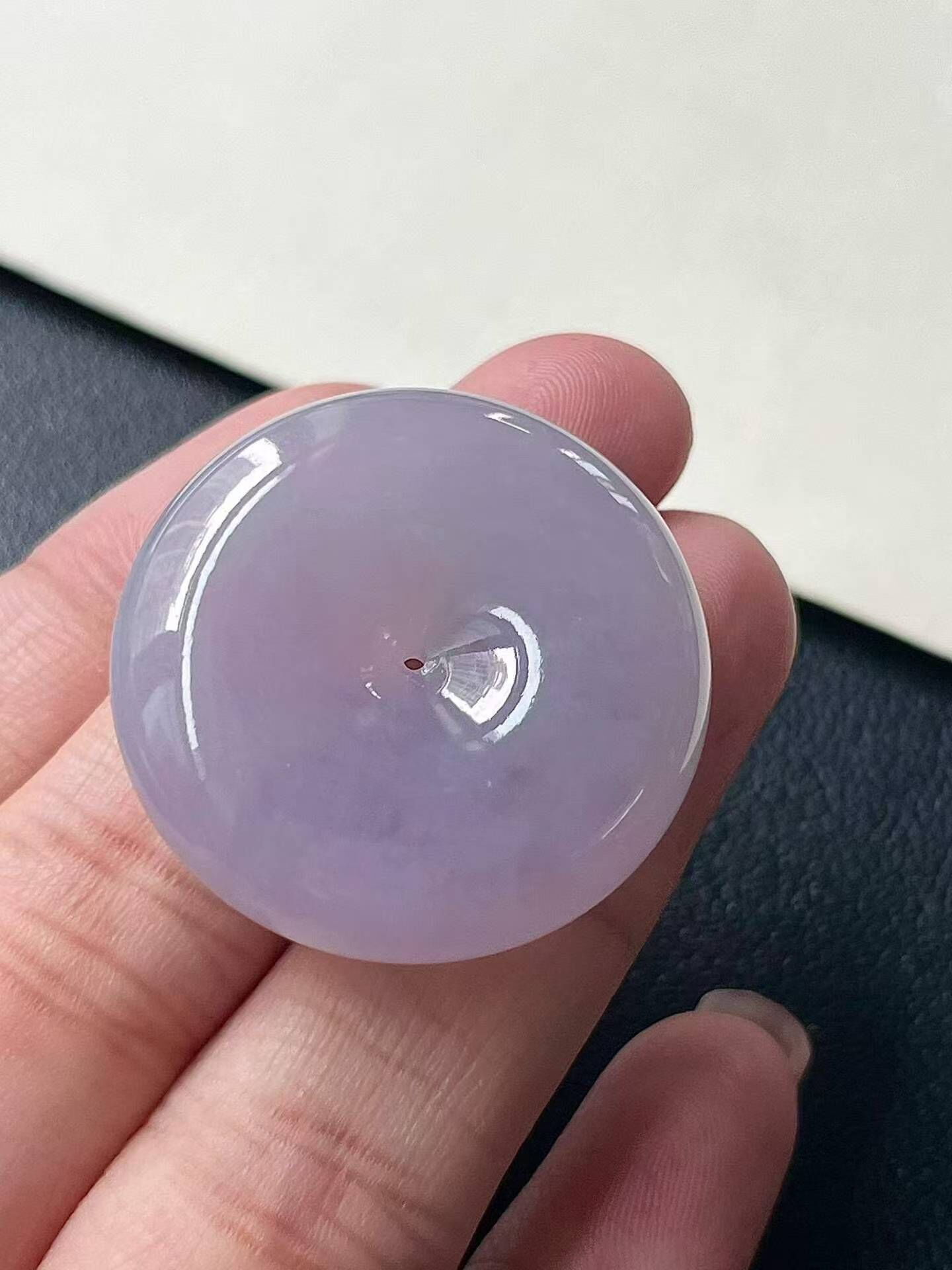 翡翠紫羅蘭平安扣 (29.2mm直徑),天然翡翠A玉, 緬甸玉, Jade, Jadeite