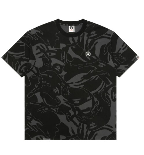 Aape By A Bathing Ape now camo t-shirt in black.