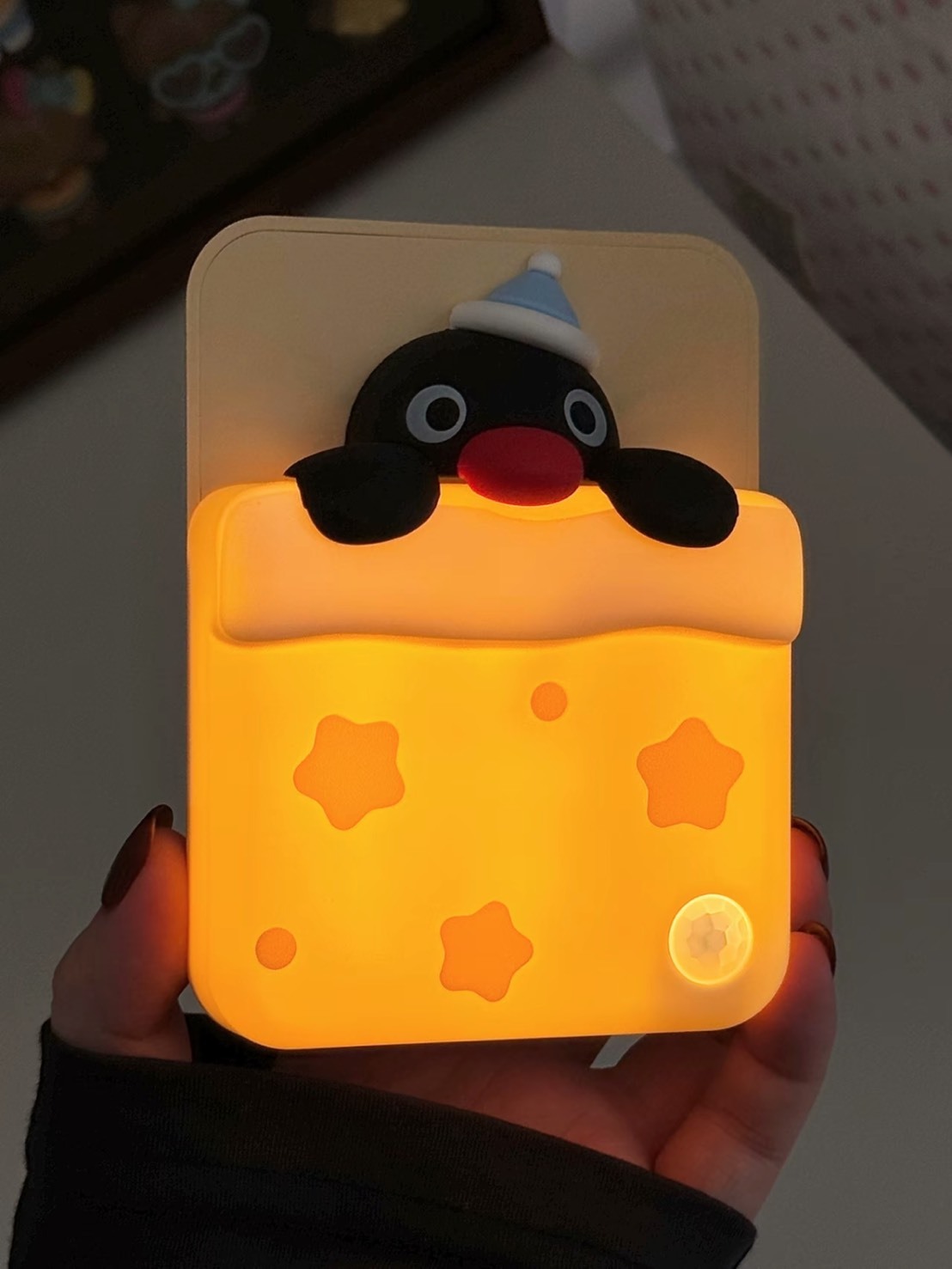 正版授權 PINGU 企鵝家族 聯名款 磁吸 感應 小夜燈