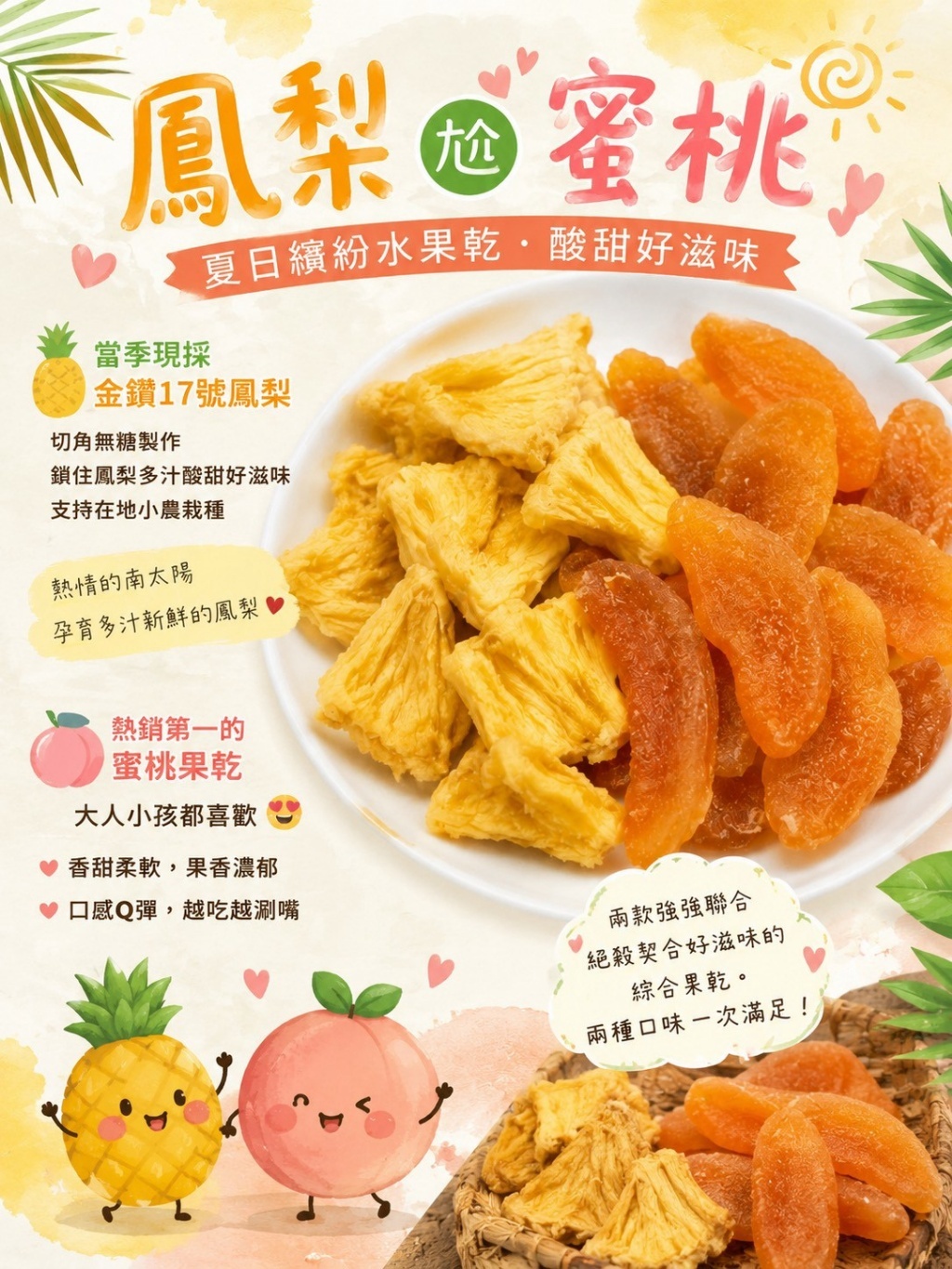 WSBB12456  鳳梨尬蜜桃 100g（9月底）