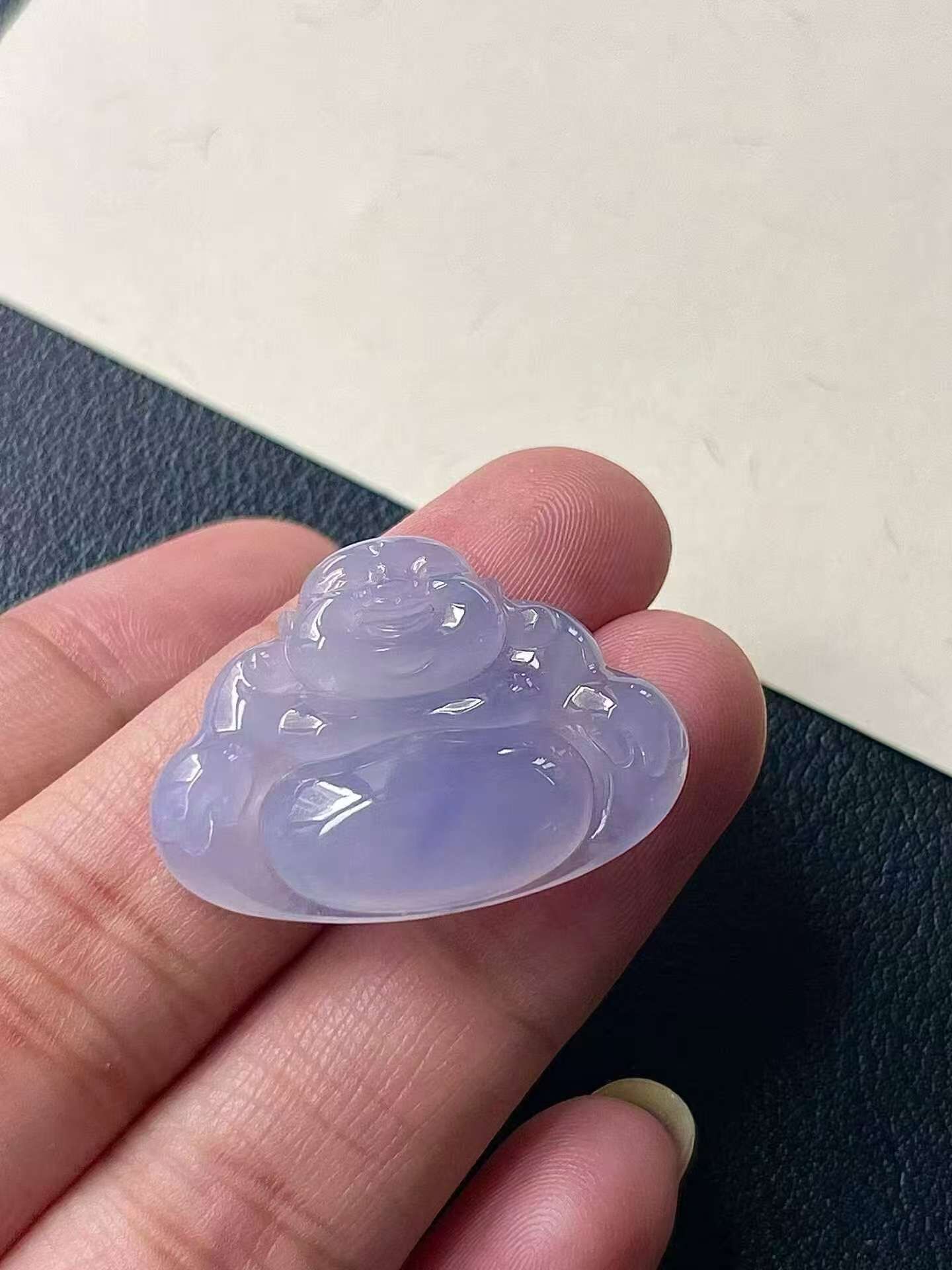 翡翠紫羅蘭坐佛,天然翡翠A玉, 緬甸玉, Jade, Jadeite