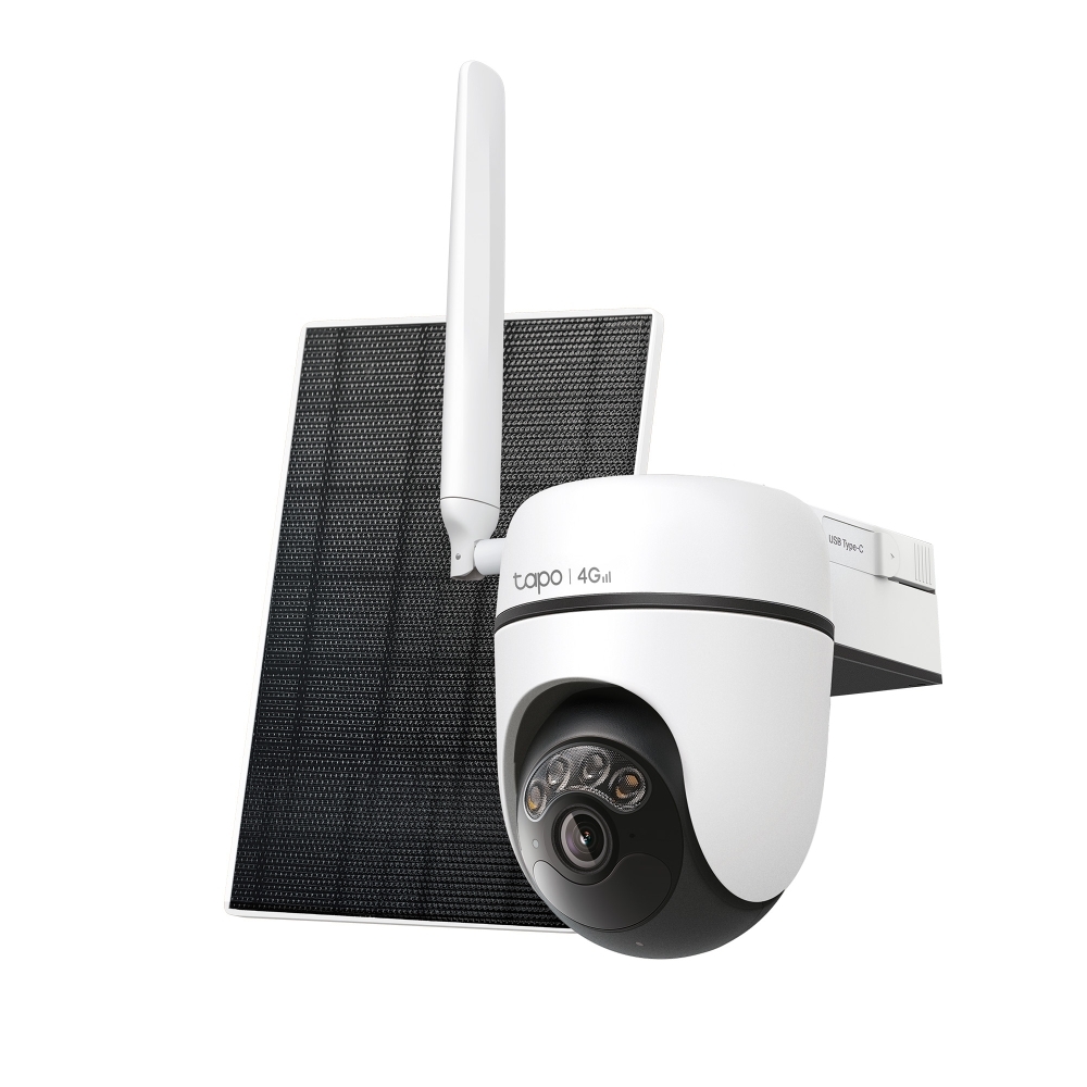 TP-Link Tapo C615G KIT 2K 3MP 4G LTE 旋轉式電池攝影機＋太陽能板套裝｜戶外智能監控方案