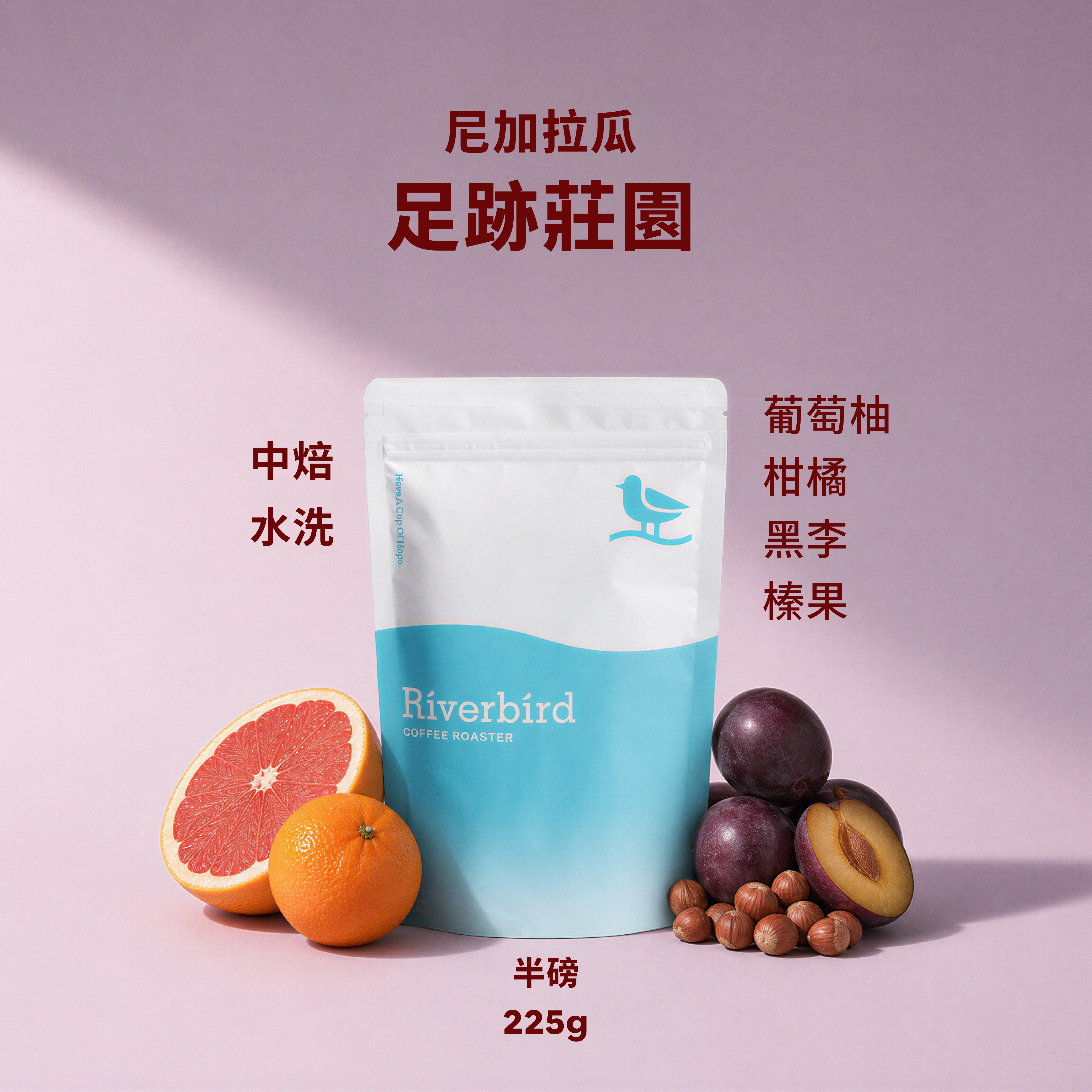 【Riverbird】《225g》尼加拉瓜 足跡莊園 中焙/水洗