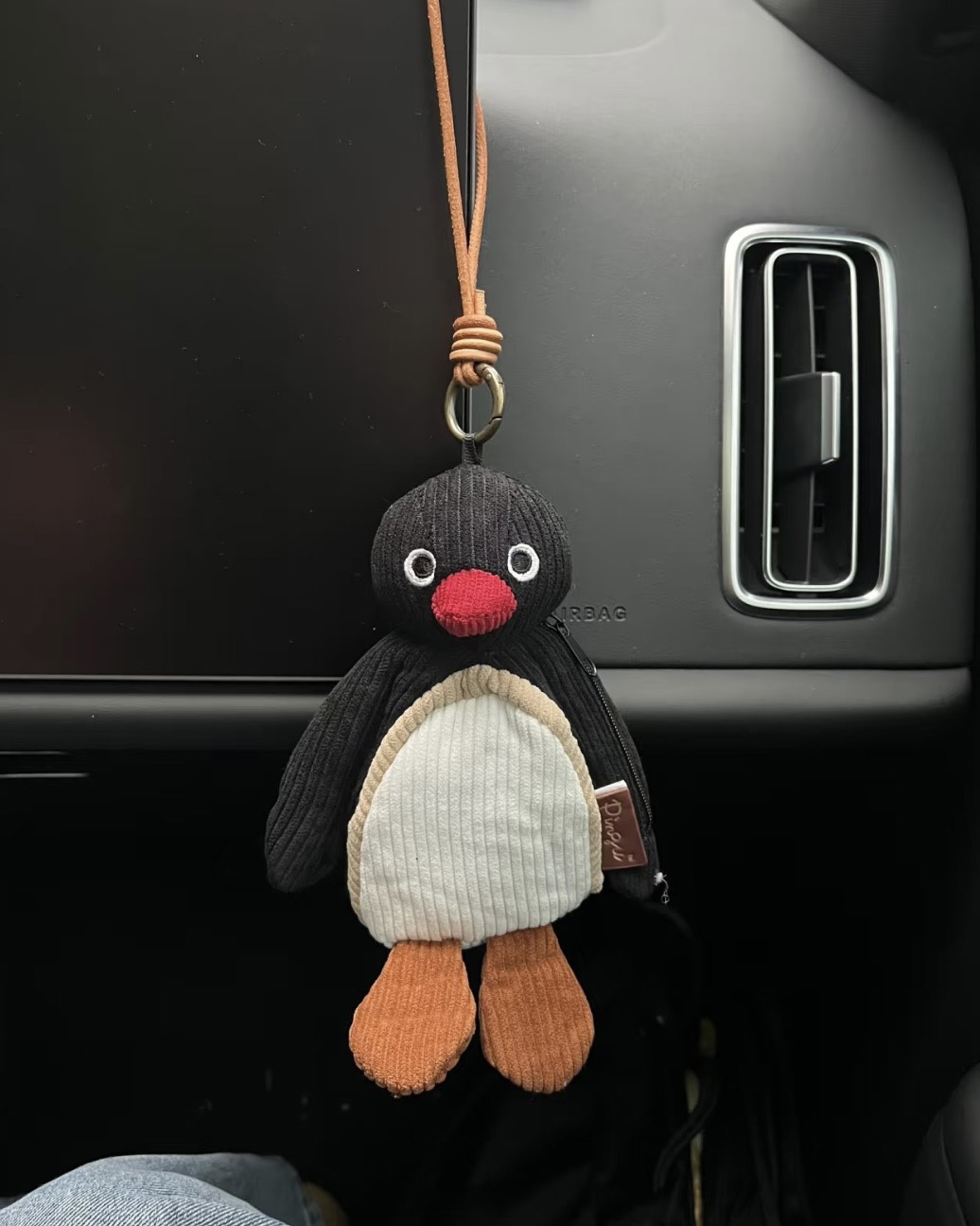 PINGU 企鵝家族 正版授權 45週年復古系列 燈芯絨 耳機包 收納包 鑰匙圈 吊飾 / 預購
