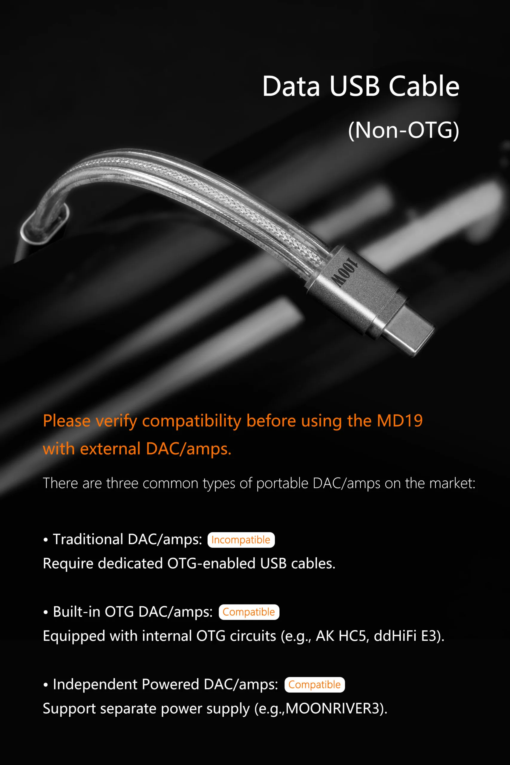MD19S 100W Fast Charging USB-C Cable