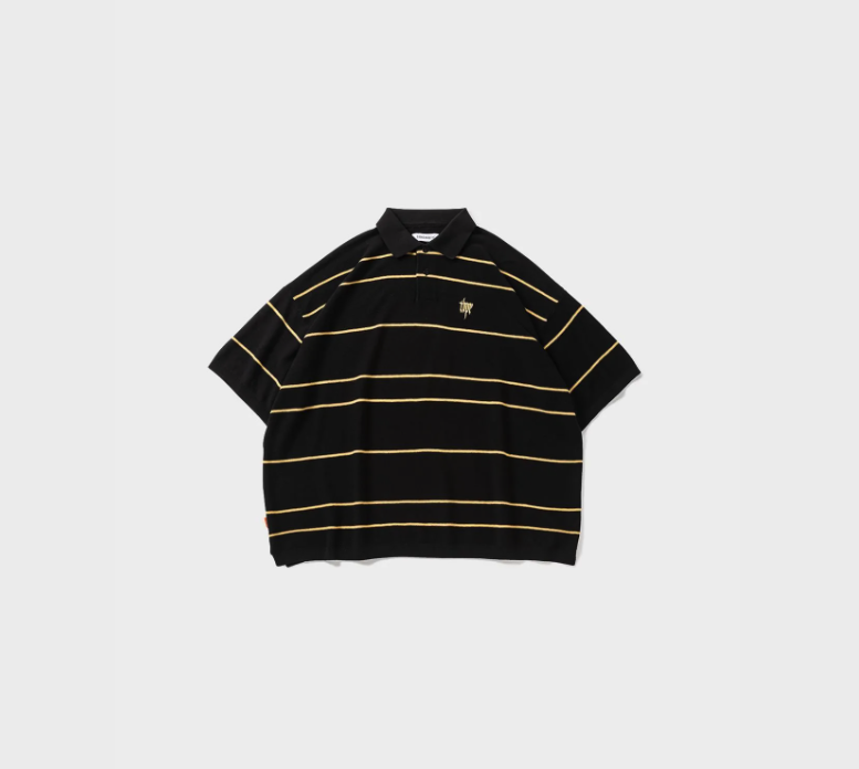 TIGHTBOOTH / BORDER KNIT POLO