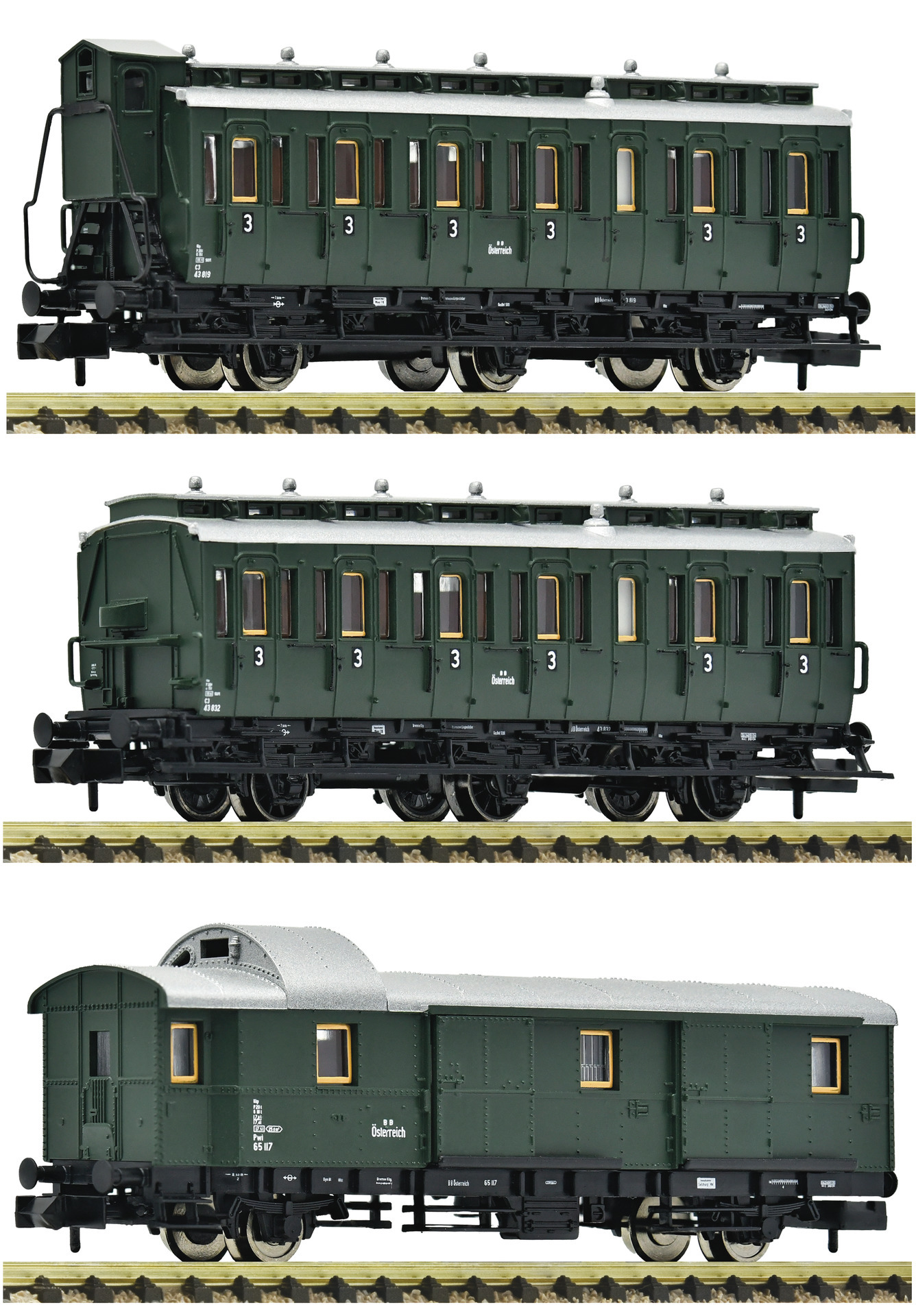 Fleischmann 6260055 N規 OBB 客運列車.3輛