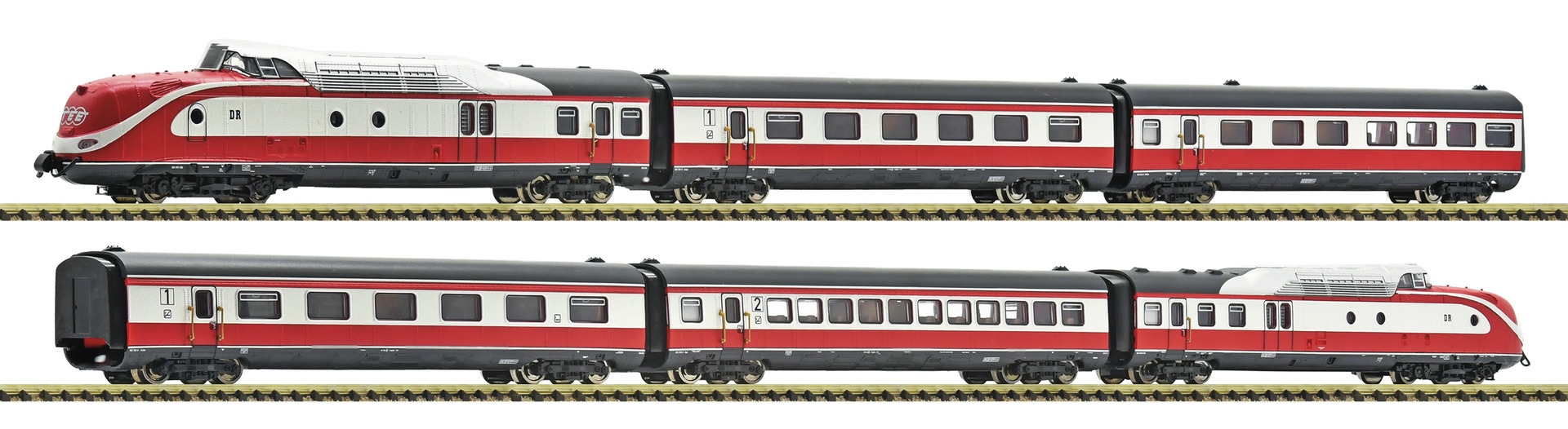 fleischmann 7770010 N規 VT 601 "Max Liebermann", DR 數位音效柴油動力電車組.6輛