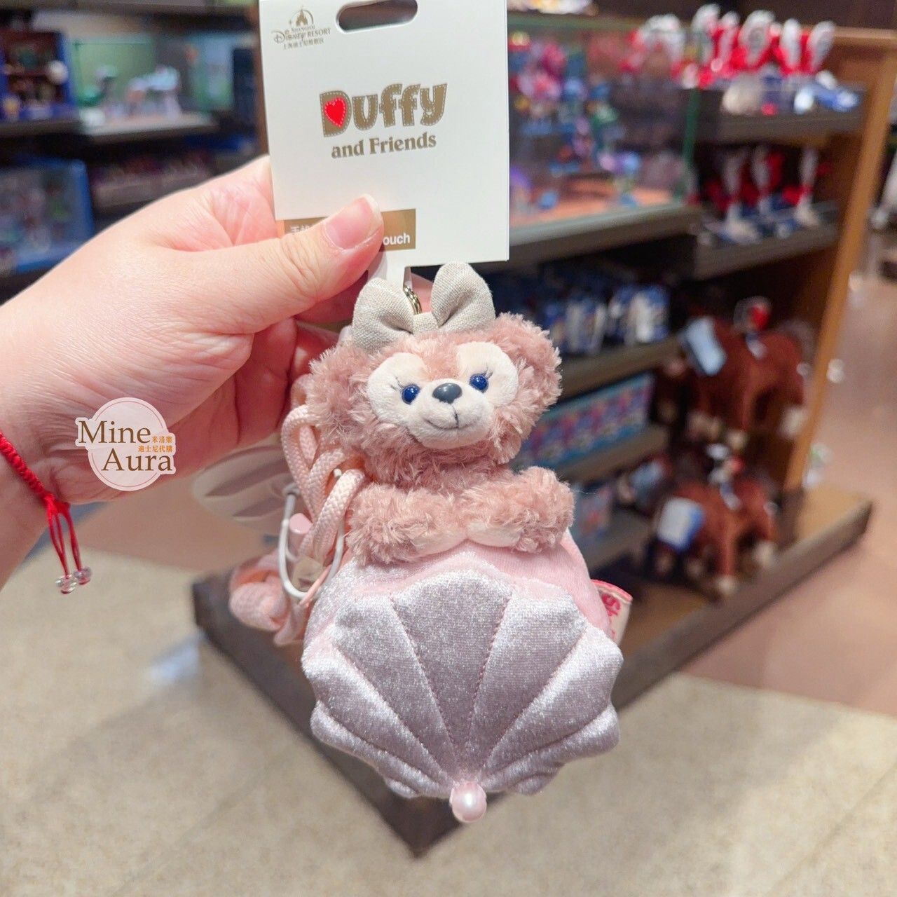 雪莉玫 ShellieMay 趴趴 貝殼 造型 多功能 手機 掛繩 -上海迪士尼樂園